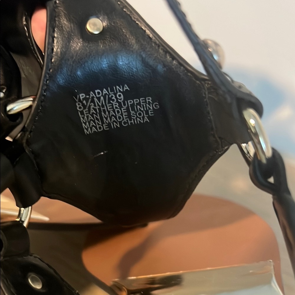 Vince Camuto Black, Brown, and Gold Women's Sandals - Picture 5 of 6